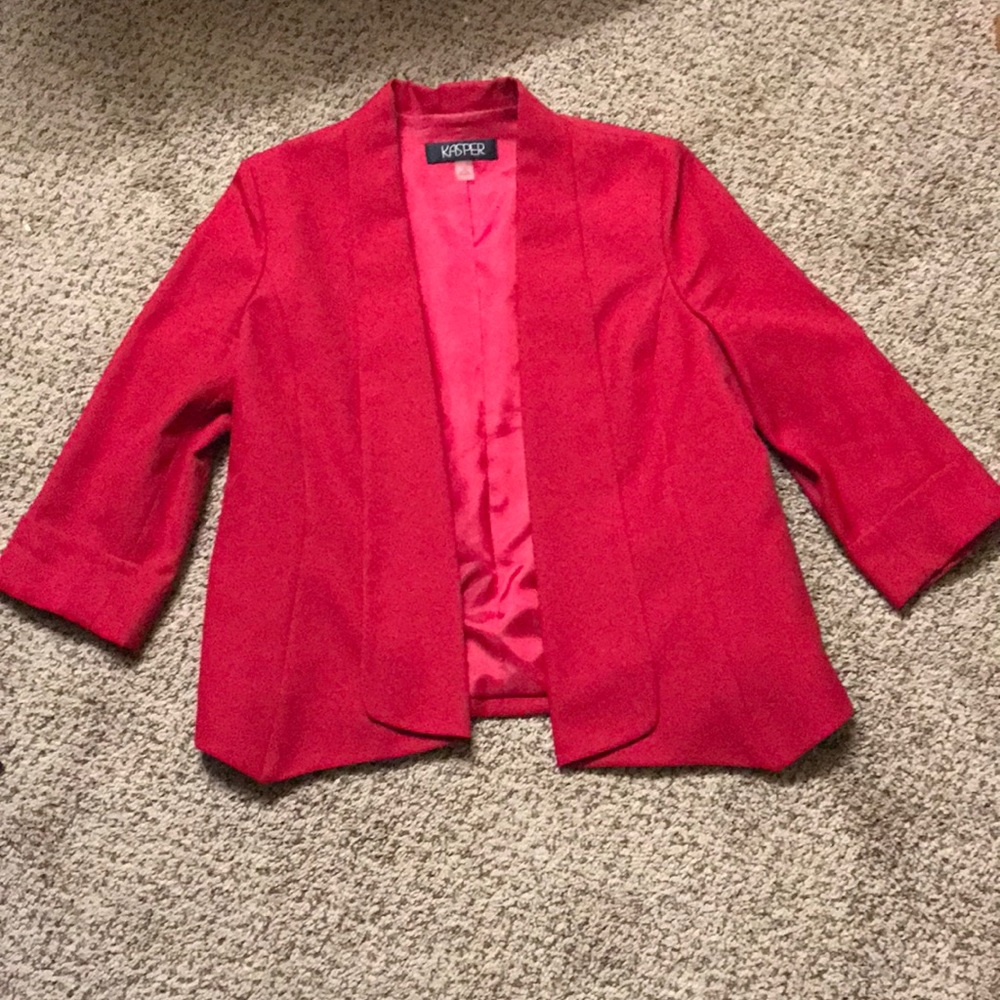 Christmas red blazer